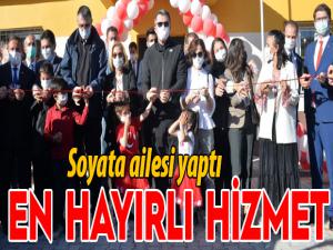 Hayırseverler tarafından yaptırılan okul açıldı
