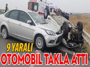 Köprüköyde trafik kazası: 9 yaralı