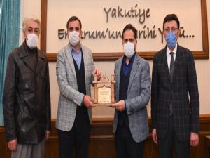 Yakutiye Belediyesine köy takları teşekkürü