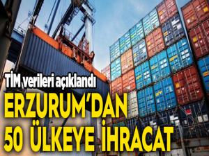 Erzurumdan 50 ülkeye ihracat