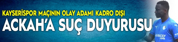 BB Erzurumspor Jaw Ackah’yı süresiz kadro dışı bıraktı