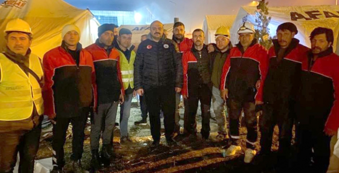 Aziziye Belediyesi deprem bölgesinde