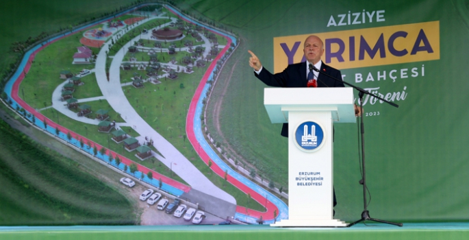 Büyükşehir’den Aziziye’ye millet bahçesi