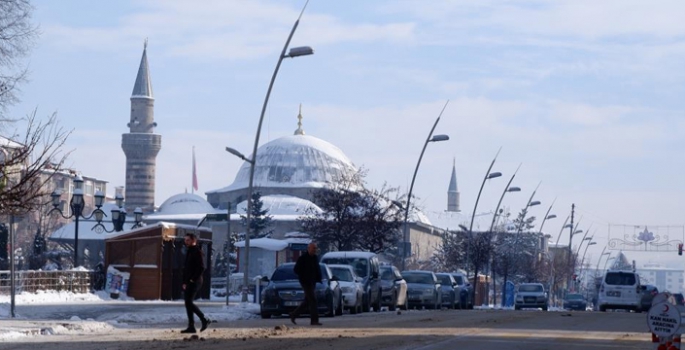 Erzurum buz kesti; -21