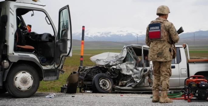 Jandarma bölgesinde bir ayda 14 kaza