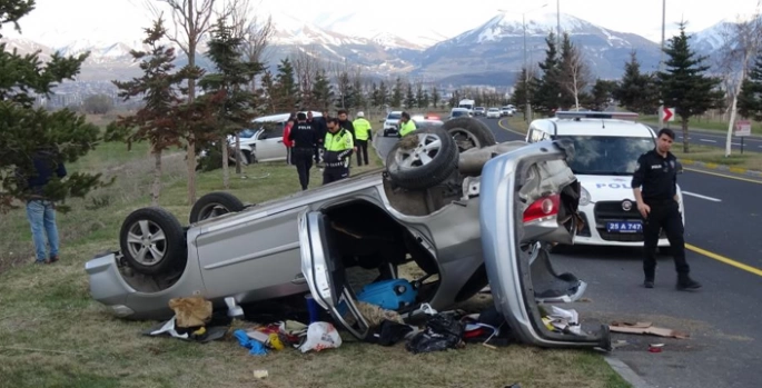 Ters yöne giren cip otomobille çarpıştı: 2 yaralı