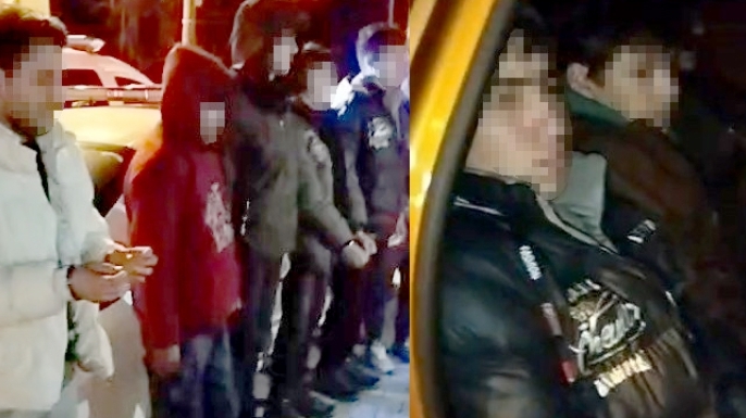 Erzurum’dan giden araçtan 5 kaçak göçmen çıktı