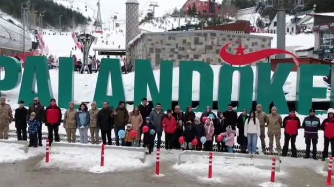 Palandöken'de şehit ve gazi ailelerine özel etkinlik
