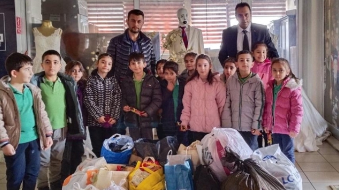 Minik yüreklerden anlamlı bağış