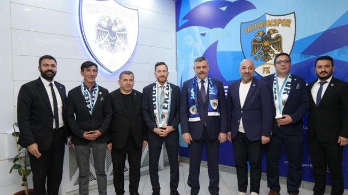 Bakan Çiftçi'den Erzurumspor'a tebrik ziyareti