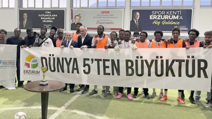 Erzurum’da mini dünya kupası
