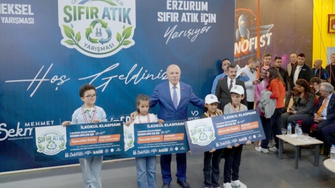 Sıfır atık için yarıştılar, ödülleri aldılar