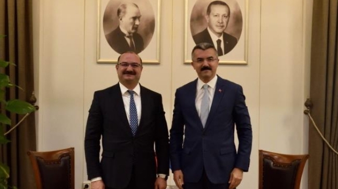 Hacımüftüoğlu’ndan MGK Genel Sekreteri Okay Memiş’e ziyaret