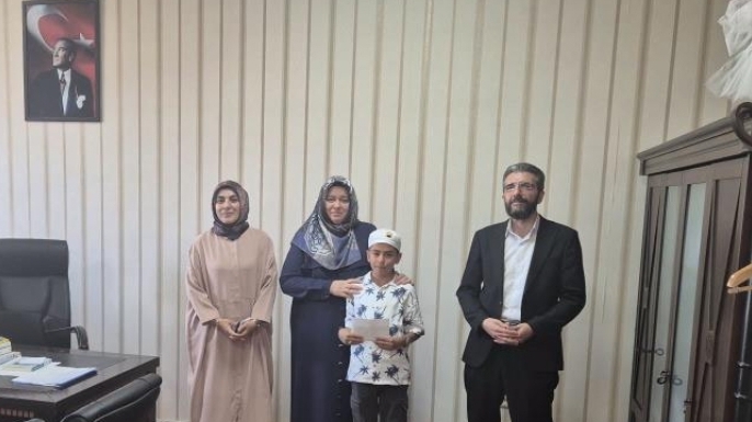 Kur’an’ı güzel okuma yarışmasında birinci belli oldu
