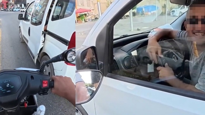 Yol tartışması tebessümle sona erdi
