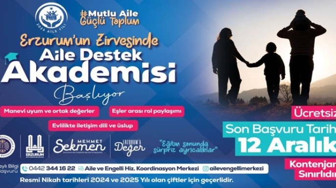 Aile destek akademisi başlıyor