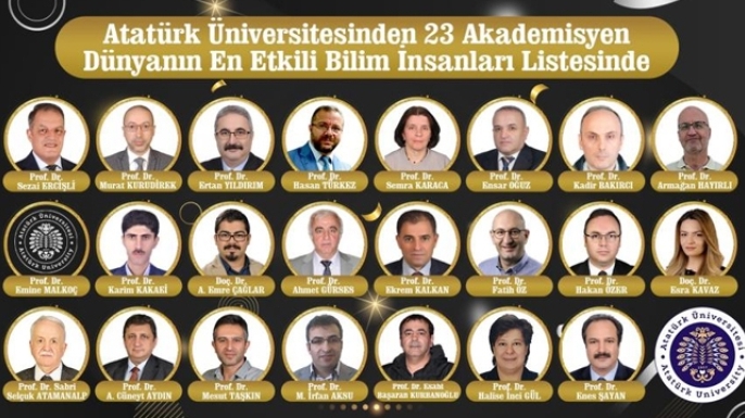 Atatürk Üniversitesi’nin gurur tablosu
