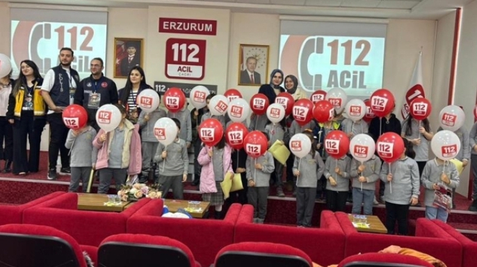 Çocuklara 112 farkındalığı gezisi