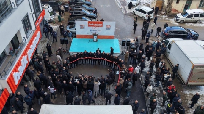 Erzurum'da halk pazarının 10'uncu şubesi açıldı