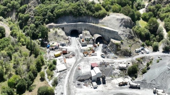 Erzurum'da tünel çalışmaları devam ediyor