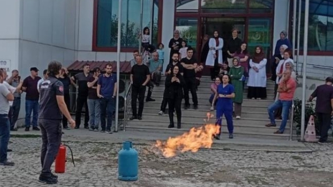 Erzurum itfaiyesinden eğitim desteği