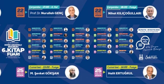 Erzurum Kitap Fuarı 17 Mayıs’ta açılıyor