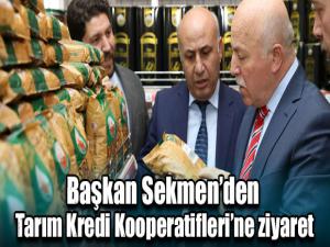 Başkan Sekmenden Tarım Kredi Kooperatiflerine ziyaret