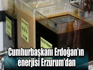 Cumhurbaşkanı Erdoğanın enerjisi Erzurumdan