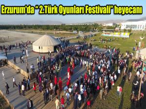 Erzurum'da 2.Türk Oyunları Festivali heyecanı