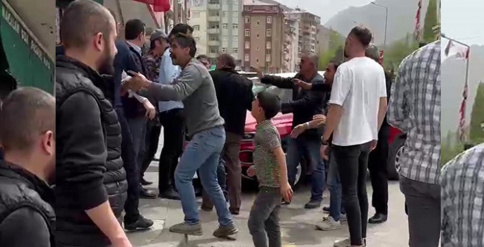 İspir’de bıçaklı sopalı kavga