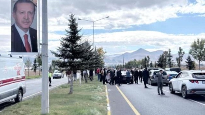 Konvoyda trafik kazası