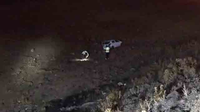 Otomobil 50 metrelik uçuruma yuvarlandı: 1 yaralı