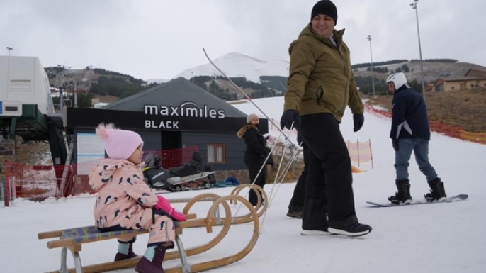 Palandöken’de kayak zamanı