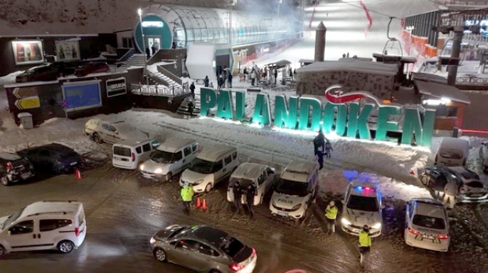 Palandöken’de yoğun güvenlik önlemi