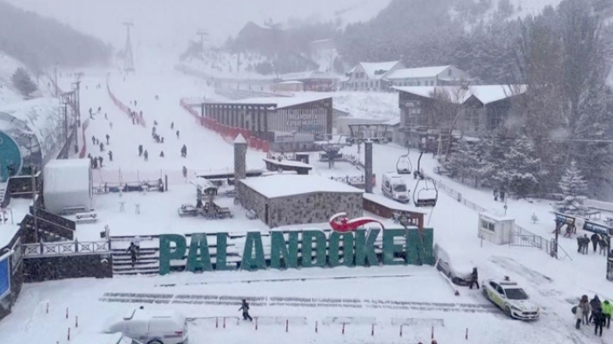 Palandöken’e kar bereketi