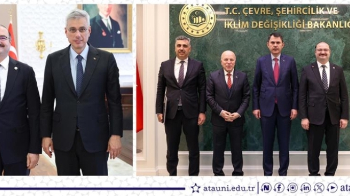 Rektör Hacımüftüoğlu’ndan bakanlıklara ziyaret