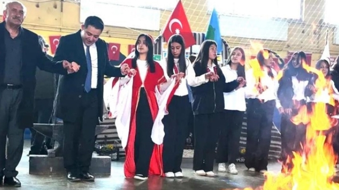Şenkaya’da Türk dünyası haftası coşkusu