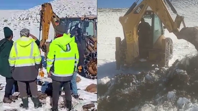 Tekman’da ESKİ ekiplerinin zorlu mesaisi