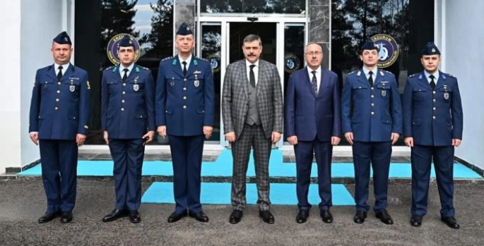 Vali Çiftçi’ye Hava Meydan Komutanlığı’ndan brifing